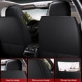 thumbnail image 4 of Maidao 2PCs Front Car Seat Covers Leather for Jeep for Commander 2005-2010 2 Seats Airbag Compatible Waterproof Soft Front Set Cushion Protector Beige, 4 of 6