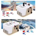 thumbnail image 4 of 4 USB Port All in One Universal International Plug Adapter World Travel AC Power Charger with AU US UK EU Plug Workhe, 4 of 6