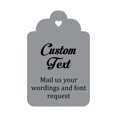 thumbnail image 1 of 100 Pcs Pendentifs Personnalisés Tags Cadeau de Mariage Personnalisé Merci Tags, 1 of 1