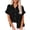 Black#gauze button down shirts for women, variant on lcziwo Sales Today Clearance Women's Plus Linen Top,Womens Short Sleeve Button up Shirts Summer Cotton Linen Blouse V Neck Collared Tops Loose Casual Ladies Clothes Purple,XXL