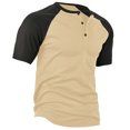 thumbnail image 4 of Mens Basketball Shirts Summer Breathable Henley Shirts Color Blocked Loose Fit Athletic Top Button Up Basic T-Shirts ,S-3XL, 4 of 7
