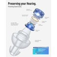 thumbnail image 2 of WWS-Concert Ear Plugs, 2 Pairs High Fidelity Musician Ear Plugs for Concerts (Azure Blue), 2 of 4