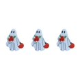 thumbnail image 4 of kurtrusly White Affordable Ghosts Enamel Pin Modern Minimalist Brooche Delicate Intricate Enamel Pin Punk D 3Set, 4 of 6
