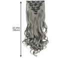 thumbnail image 3 of 7-Piece Set Matte Clip Wig Curly Hair Big Wave Wig Piece, Pullover Toupee, 3 of 4