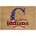 thumbnail image 2 of TopLLC Bathroom Rugs 4th Of July Door Mat Patriotic Doormat Entryway Rug Welcome Independence Day Doormat Stain And Fad Patriotic Decor Welcome Outdoor Mat A map, 2 of 2