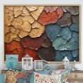 thumbnail image 1 of Designart Tree Redbrown framed wall art decor, Tree Redbrown framed wall Art, Blue Beige Abstract Redbrown Tree composition , Traditional Natural framed wall art, Natural brown color Frame, 1 of 5