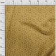 thumbnail image 3 of oneOone Georgette Viscose Dark Mustard Fabric Leaf Sewing Craft Projects Fabric Prints By Yard 42 Inch Wide, 3 of 4
