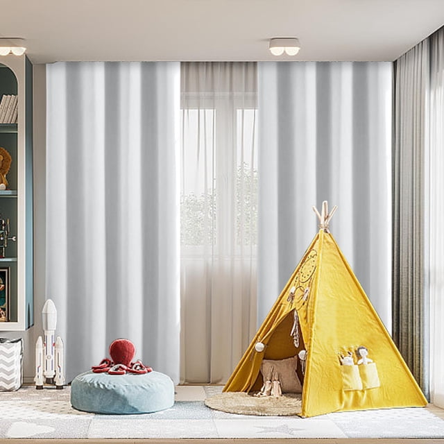 MTBLYS Panneau de Rideau 63 Pouces L X 52 Pouces H Occultant pour Fenêtre Panneau Simple Réduction du Bruit Chambre Salon