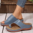 thumbnail image 4 of Mepaouo Platform Flip Flops for Women 2025 Comfortable Split Toe Arch Support Walking Dressy Sandals, 4 of 9