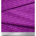 thumbnail image 3 of Soimoi Purple Rayon Crepe Fabric Poker Card Symbol Decor Fabric Printed Yard 46 Inch Wide, 3 of 3