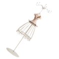 thumbnail image 3 of ZLight Elegant Jewelry Display Stand Rack Necklace 3 Steel Hanger Bracelet Earrings Champagne, 3 of 6