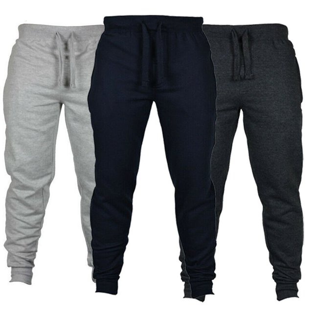 Men Tracksuit Pants Long Trousers Workout Joggers Gym Sweatpants