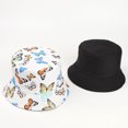thumbnail image 5 of Birdeem Chapeau de Protection Solaire d'Été Mode Imprimé Papillon Chapeau de Pêcheur Seau Extérieur, 5 of 5