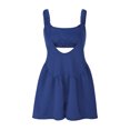 thumbnail image 4 of cfhntfmh Tennis Rompers for Women Summer Trendy Sleeveless Front Keyhole Workout Jumpsuits Athletic Backless Training Outfits, 4 of 7