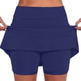 thumbnail image 1 of WEAIXIMIUNG Rallonge de Pantalon de Maternité Jupe-Short Taille Mi-Haute pour Femmes avec Poches / Jupe-Short Décontractée Active Deux Pièces, 1 of 7
