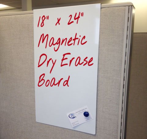 Cubicle Magnetic Dry Erase Board (18" x 24" x 3")