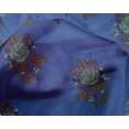 thumbnail image 4 of oneOone Silk Tabby Fabric Leaves & Floral Block Fabric Prints By Yard 42 Inch Wide, 4 of 4