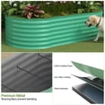 thumbnail image 3 of Green Galvanized Steel Raised Garden Bed – 24in Tall Outdoor Planter Box, Rust-Resistant, Weatherproof, Tool-Complimentary Assembly for Vegetables, Fruits & Flowers ,180x90x60cm, 3 of 8