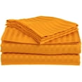 thumbnail image 1 of 700 Thread Count 3 Piece ( 1-Fitted Sheet + 2 - Pillow Cases ) Fitted Sheet 24 Inch Deep Pocket 100% Egyptian Cotton Stripe Pattern, 1 of 1
