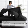 thumbnail image 4 of Bare Home Flat Top Sheet Premium 1800 Ultra-Soft Microfiber Collection, 4 of 6