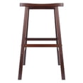 thumbnail image 4 of Winsome Satori Saddle Seat Bar Stool, Walnut, 4 of 5