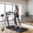 thumbnail image 4 of SuperFit 4.75HP 2 In 1 Folding Treadmill W/Remote APP Control, 4 of 8