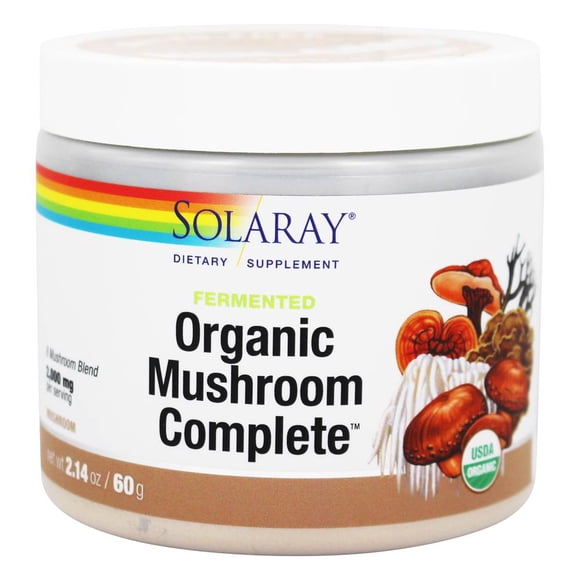 Solaray - Organic Fermented Mushroom Complete Powder - 2.14 oz.