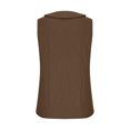 thumbnail image 3 of Yuyuzo Womens Button down Tank Tops V Neck Collared Basic Tees Summer Sleeveless Casual Tunic Tops, 3 of 6