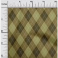 thumbnail image 2 of oneOone Polyester Spandex Dark Olive Green Fabric Check Sewing Material Print Fabric By The Yard 56 Inch Wide, 2 of 4