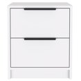 thumbnail image 1 of TUHOME Kaia Nightstand  Engineered Wood Nightstands in  White, 1 of 7
