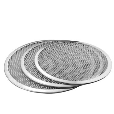 Écran à Pizza, Écran à Pizza Sans Joint en Alliage d'Aluminium Antiadhésif en Maille Filet Plateau de Cuisson Batterie de Cuisine Outil de Cuisine pour Four, BBQ 9 Pouces et 10 Pouces,13 Pouces