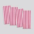 thumbnail image 1 of Mainstays Cabana Stripe Decorative Beach Towels, 4-pack, Pink, 1 of 5