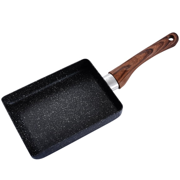 Japanese Omelette Pan Maifan Stone Non-stick Egg Roll Pan Frying Pan With Wood Handle for Baby Kids Food