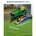 thumbnail image 3 of GloryStar 2 Pack Anti-Slip Aluminum Shed Ramps, 4ft Long, 800 lbs Capacity for Loading Lawn Mowers, Motorcycles, and ATVs, 3 of 6