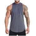 thumbnail image 1 of WMTBSRSW Men's Summer Quick Dry Athletic Tops Lightweight Jogging Tank Tops for Men Elastic Workout Gym Muscle Sleeveless Shirts, 1 of 4