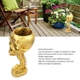 thumbnail image 4 of Skull Planter Spine Stand Set, Resin Skull Shaped Flower Pot Hand Painted, Skeleton Flower Pot For  Desk Decor, 4 of 8