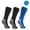 2 Black 1 Royal Blue, variant on Pack of 3 Pairs - XXXL Non-Skid Bariatric Extra Wide Slipper Socks for People with Swollen feet Diabetes & Edema (Black)