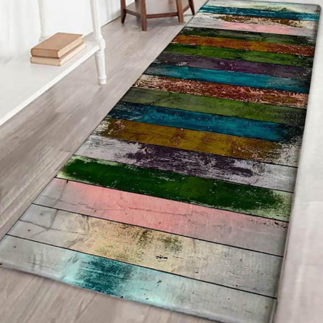 Non-Slip Floor Mat Absorbent Bathroom Mat Thickened Flannel Memory Foam Absorbent Pad Living Room Mat Living Room Print Home Mat Kitchen Entrance Rug