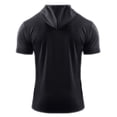 thumbnail image 3 of MAWCLOS Mens Summer Hooded T-Shirt Running Basketball Athletic Tops Workout Muscle Shirts, 3 of 3