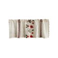 thumbnail image 1 of Christmas Curtains Embroidered Short Window Curtains, Holiday Theme Decorations for Kitchen Bathroom Bedroom, Festive Polyester Rod Pocket Drapes, 1 of 6