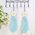 thumbnail image 2 of Flowers Chenille Hand Towel Cute Hanging Hand Wipe Ball Hand Towel Thickened Absorbent Hangable Multifunctional Hand Towel, 2 of 8