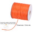 thumbnail image 3 of Unique Bargains Beading Thread Bracelet Weave Bead Craft Cord 1.5mm 158M/Roll (172-Yards) Decorative String, Orange, 3 of 7