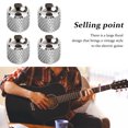 thumbnail image 3 of 4Pcs Electric Guitar Knobs Metal Volume Tone Control Dome With Wrench Guitar Tone Volume Knobs For Beginner Or Professional Musician, 3 of 8