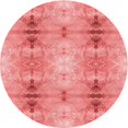 thumbnail image 1 of Ahgly Company Tapis Rond Lavable en Machine Intérieur Transitionnel Rose Corail Clair, 7 Pieds Rond, 1 of 7
