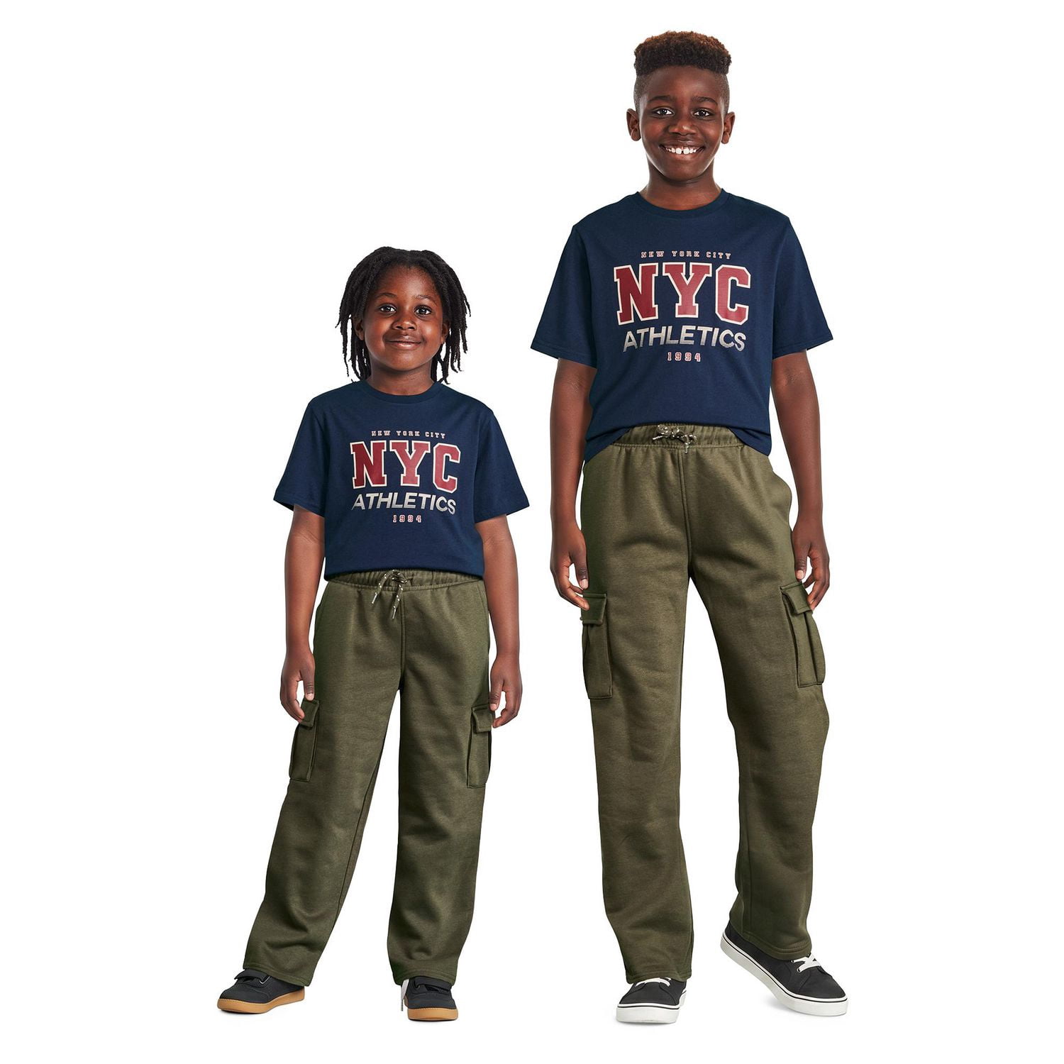 Pantalon de survêtement cargo en molleton George pour garçons