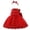 Red, variant on Baby Girls Lace Pageant Dress Baptism Wedding Christening Tutu Gown First Birthday Outfit Elegant Flower Bowknot Party Gown
