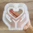 thumbnail image 4 of Binwennn Disposable Shower Caps Heart Shaped Vase Test Tube Resin Casting Reusable Concrete Suitable For Desktop Decoration, 4 of 4
