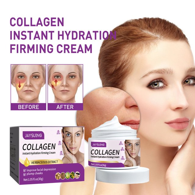30g Facial Cream Moisturizing Nourishing Reduce Forehead Wrinkles Filling Facial Depression Face Plumping Cream for Lady