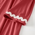 thumbnail image 4 of Women Housecoat Lightweight Button Front Robe House Coat Long Sleeve Short Bathrobes Soft Nightgown Soft Robes for Lady M, 4 of 9