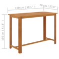 thumbnail image 4 of vidaXL 9 Piece Garden Bar Set with Cushions Grey, 4 of 5